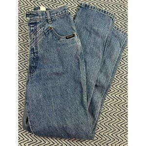 Rockies Women's High-Waisted Denim Jeans Size 11 (34x30) Made In Mexico VTG